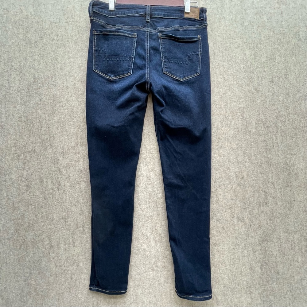 Womens American Eagle Dark Denim Stretch Jeans 12R - Picture 2 of 7
